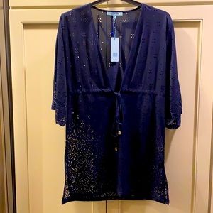 NWT Navy Blue Cover Up